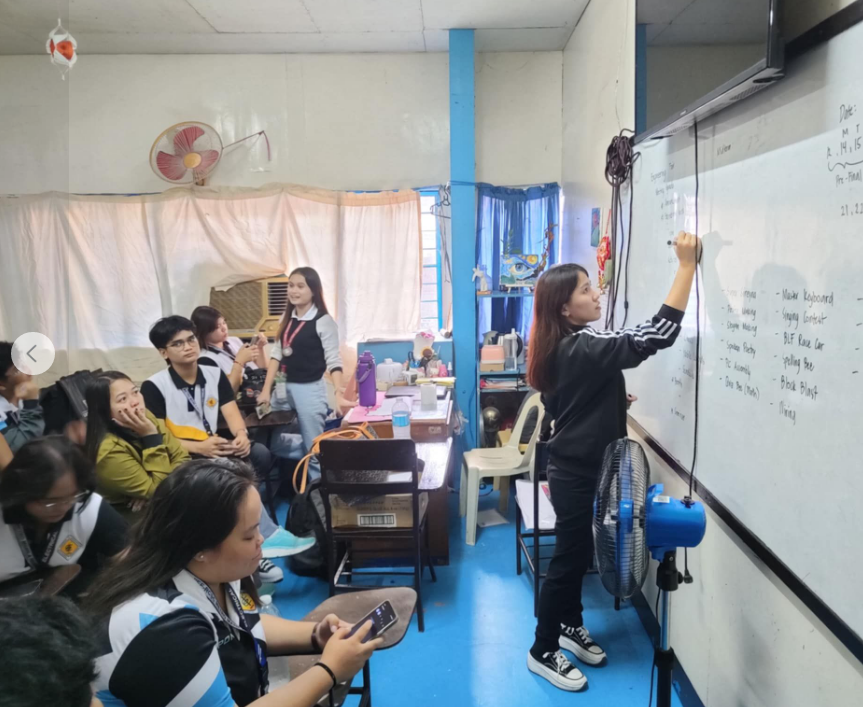 Student representatives discussing plans for Engineering Week