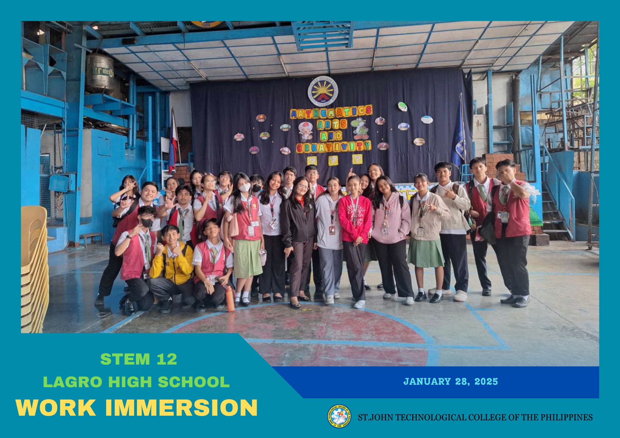 Lagro High School STEM 12 students during their work immersion at SJTCP